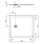 Ultra Flat S+ piatto doccia ceramica rettangolare 100X90 bianco h 3 codice prod: T5607FR product photo Foto2 XS2
