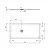 Ultra Flat S+ piatto doccia ceramica rettangolare 140x70 bianco h 3 codice prod: T5613FR product photo Foto2 XS2