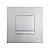 Placca Arte Metall mono cromo opaco codice prod: 4060414131 product photo Default XS2