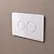 Nativa placca wc a doppio tasto rotondo bianco codice prod: JP2B product photo Foto3 XS2