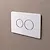 Nativa placca wc a doppio tasto rotondo bianco finitura cromata codice prod: JP3BC product photo Foto2 XS2