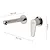 Como miscelatore a parete lavabo cromato codice prod: 0000MXCO0713000 product photo Foto1 XS2