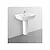 Tesi Design lavabo sospeso 60x48 bianco lucido monoforo codice prod: T057101 product photo Default XS2
