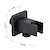 High Pro Plus set doccia quadrato a parete nero opaco codice prod: 0000GYHP1010300 product photo Foto2 XS2