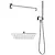 Kit doccia quadro con soffione, braccio doccia, supporto doccia, presa d&rsquo;acqua e doccetta codice prod: BN KIT C KI14 product photo Default XS2