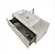 DOMUS consolle l. 110 cm con cassetto - grigio caldo codice prod: 5DMSK12.054 d product photo Foto2 XS2