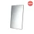 Prop specchio fissaggio parete con cornice  rettangolare bianco opaco codice prod: EVBASRMBN product photo Default XS2