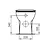 Quarzo wc a pavimento per installazione filo parete bianco codice prod: E070901 product photo Foto2 XS2