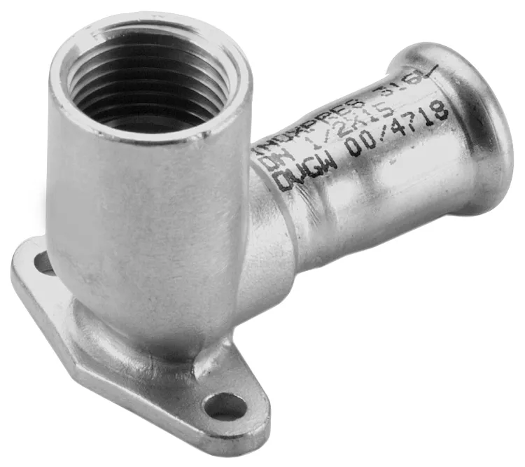 Gomito 90° ff con flangia d.15 codice prod: DSV07680 product photo