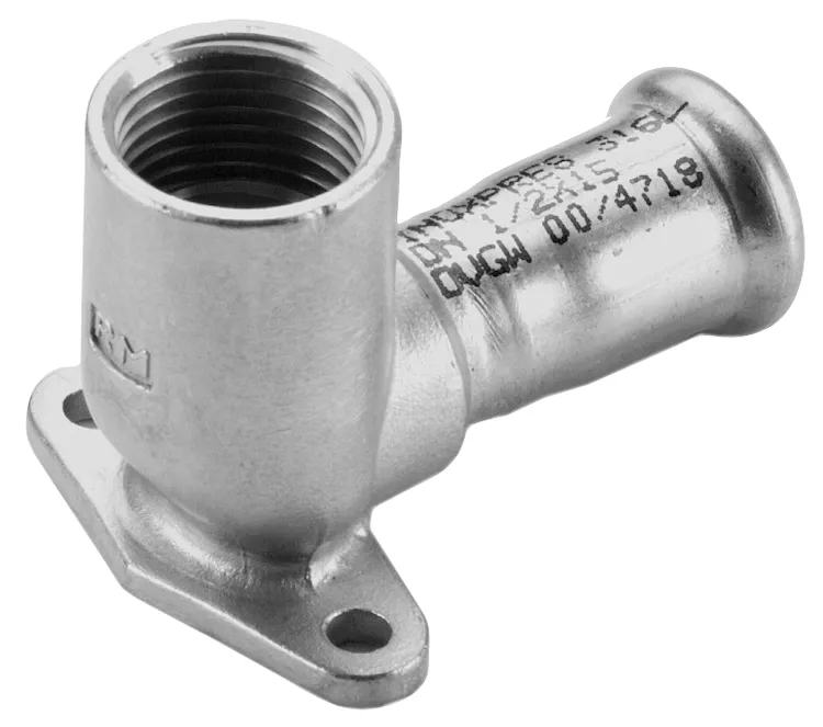 Gomito 90° ff con flangia d.22 codice prod: DSV07682 product photo