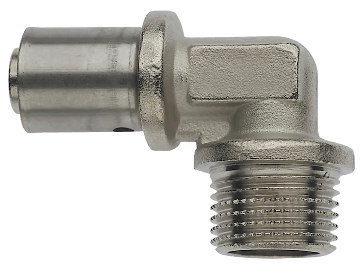 Raccordo gomito maschio 16x1/2 codice prod: DSV04245 product photo