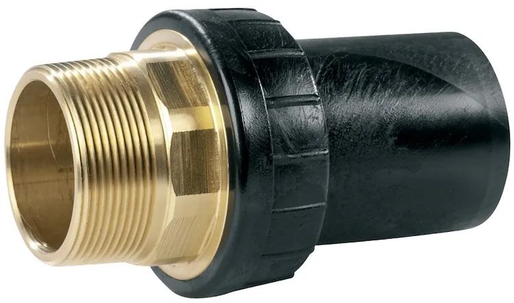 Raccordo di transizione pe/ottone diritto filittato m gas/acqua 110x4" codice prod: DSV14427 product photo