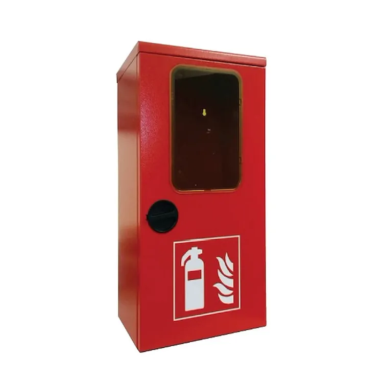 Cassetta porta estintore in lamiera verniciata rossa con obl?blindo light per DSV13394 e DSV14911 codice prod: DSV14914 product photo