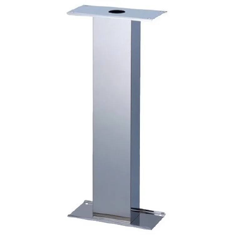 Piantana a sezione rettangolare in acciaio inox base mm 350x170xh800 codice prod: DSV06128 product photo
