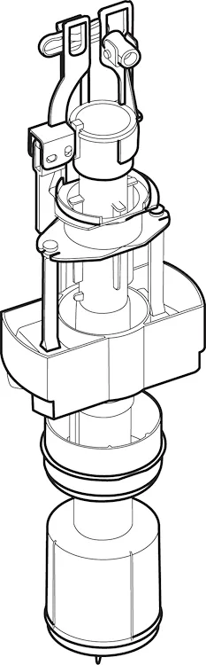 Valvola completa di asta per cassetta 74 e Wall evo codice prod: DSV12682 product photo