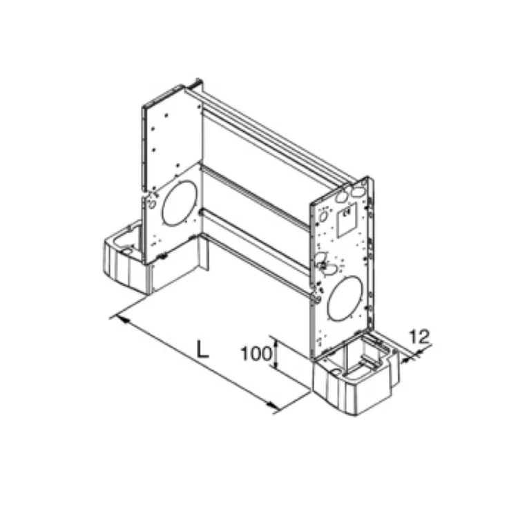 Piedini di appoggio a pavimento per ventilconvettori codice prod: 9066351 product photo