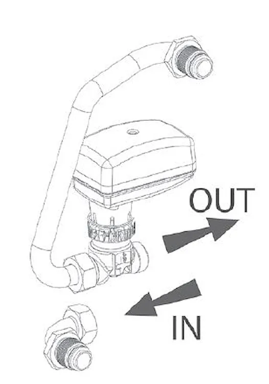 Valvola a 2 vie + kit collegam.sciolti codice prod: DSV16454 product photo