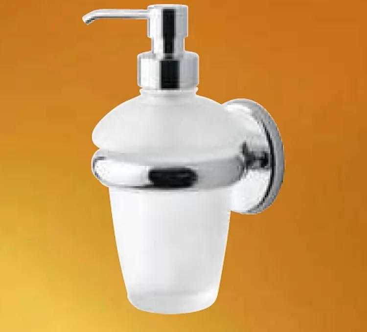 Portasapone cromo in vetro satinato codice prod: DSV11840 product photo