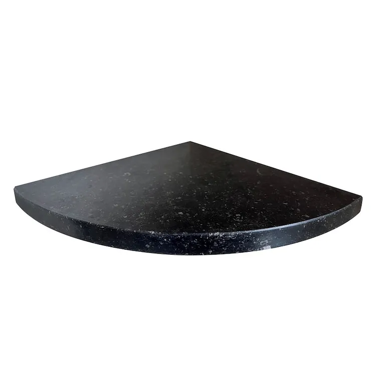 Aleda® Stone Easy Shelf Mensola angolare a scomparsa in marmo naturale dark sky lucido codice prod: DRKAS1LU18 product photo