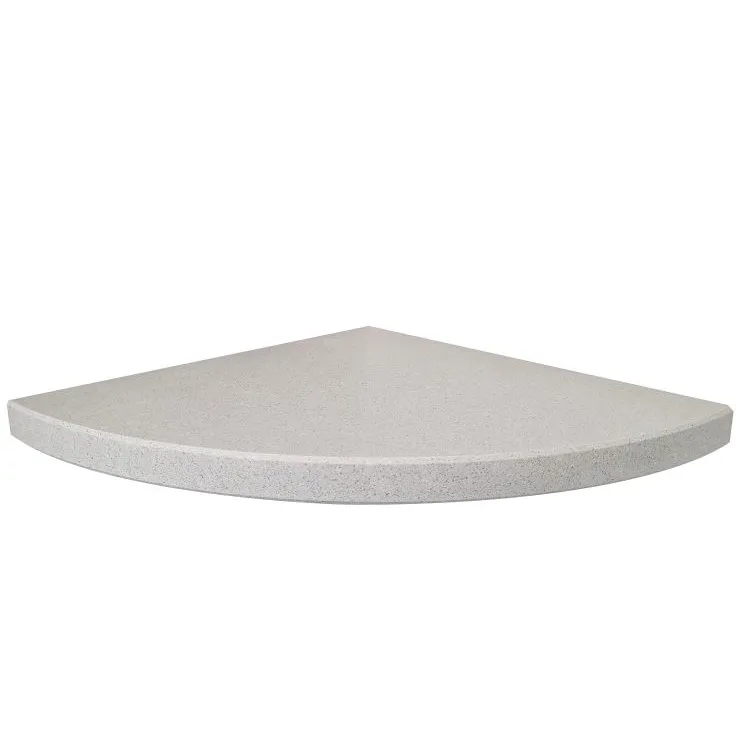 Easy Shelf Mensola angolare a scomparsa in marmo resina silk grey mat codice prod: SKRAS1MA18 product photo