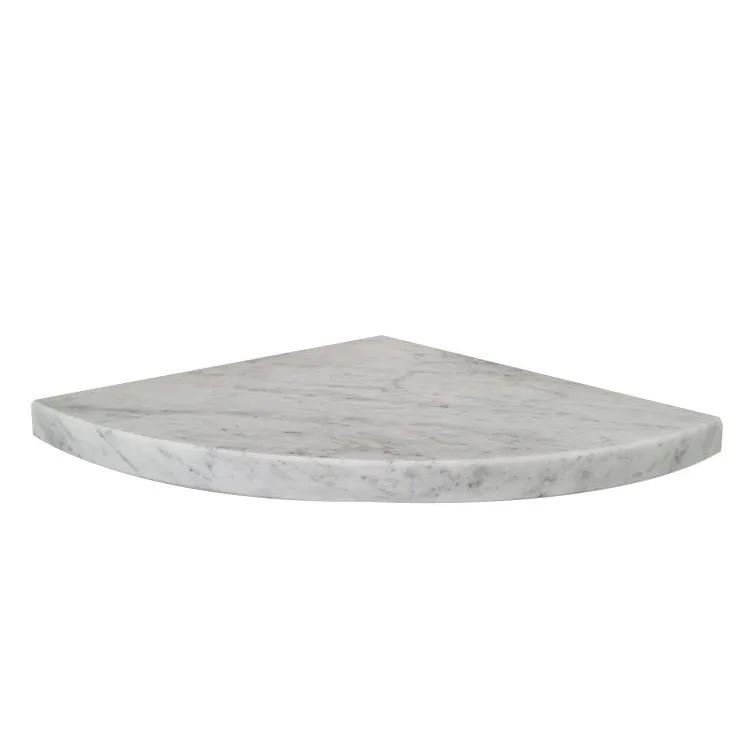 Easy Shelf Mensola doccia multiuso angolare a scomparsa in marmo naturale bianco mat codice prod: BCAAS1MA18 product photo