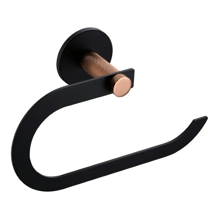 Astral porta salviette a parete ad anello nero e rame codice prod: A213160NR product photo