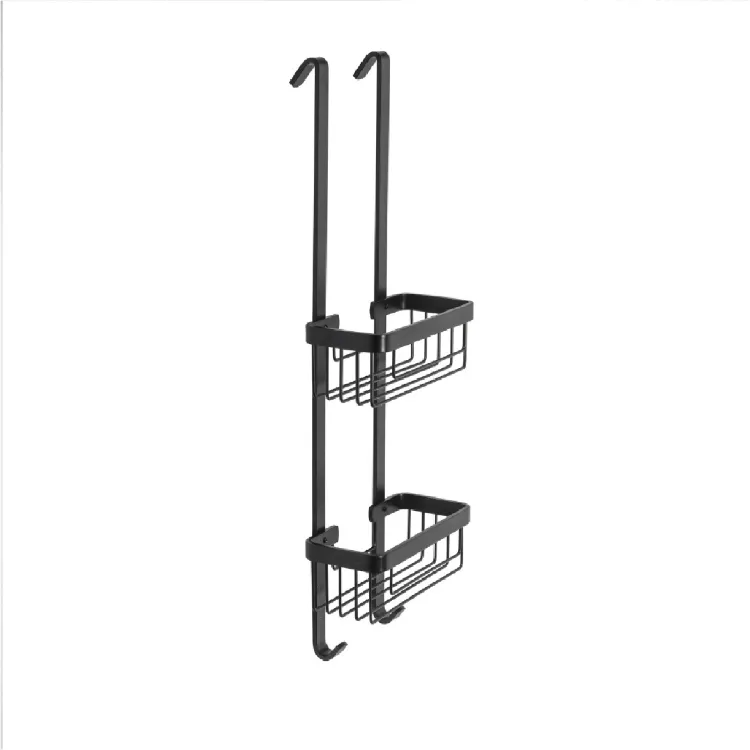Attactive griglia doccia porta oggetti agganciabile 2 ripiani nero opaco codice prod: A111004NE product photo