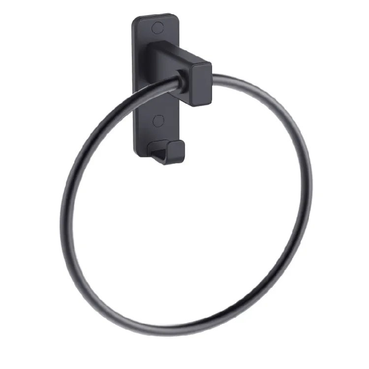 Blend porta salviette a parete ad anello nero opaco  codice prod: A212160NE product photo