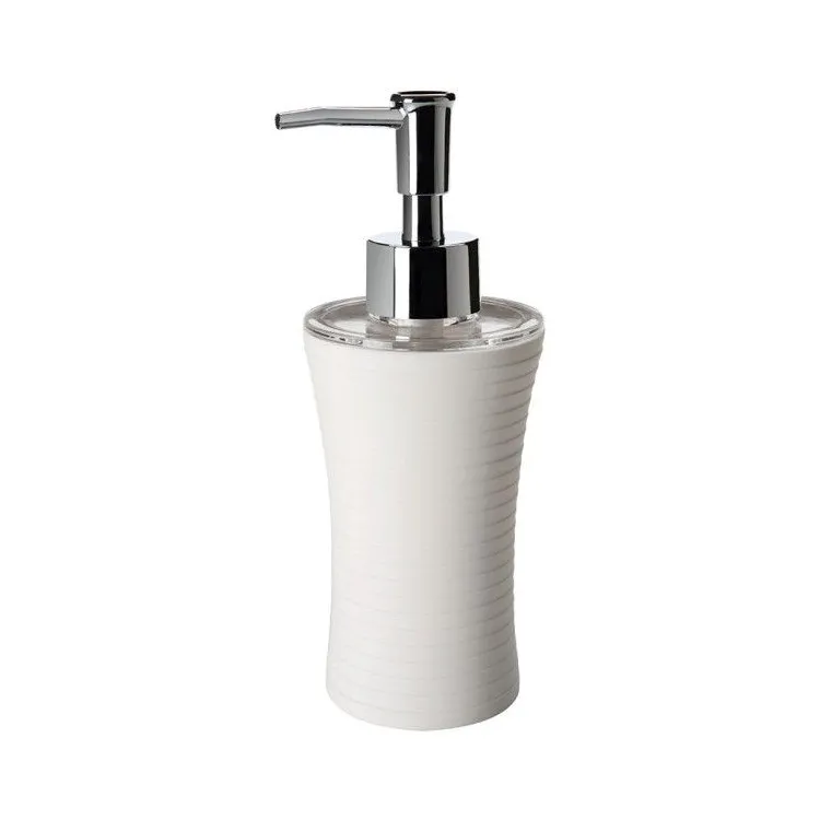 Bowling dispenser sapone da appoggio in resina bianco codice prod: QB3120WW product photo