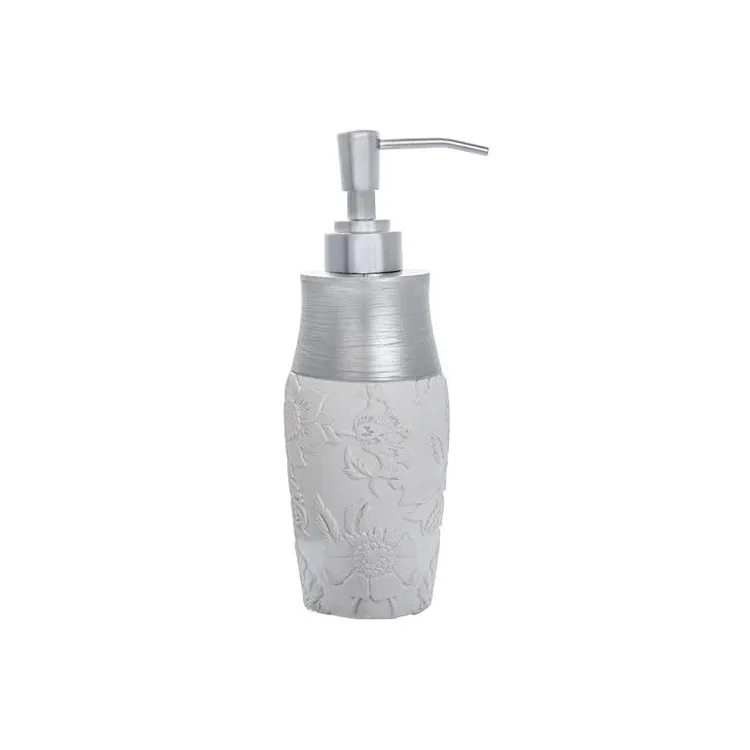 Damasco dispenser sapone da appoggio in poliresina argento codice prod: QD6120WK product photo