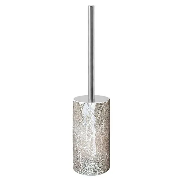 Dora porta scopino da appoggio in vetro con manico con coperchio cromato codice prod: QF6140TO product photo