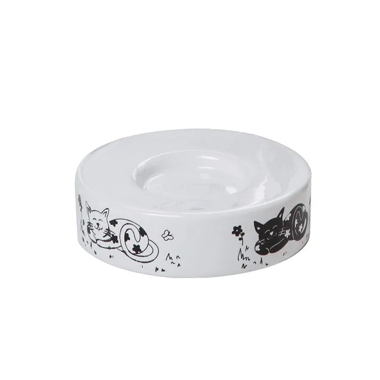 Fibi porta sapone da appoggio in ceramica bianco codice prod: QC7110 product photo