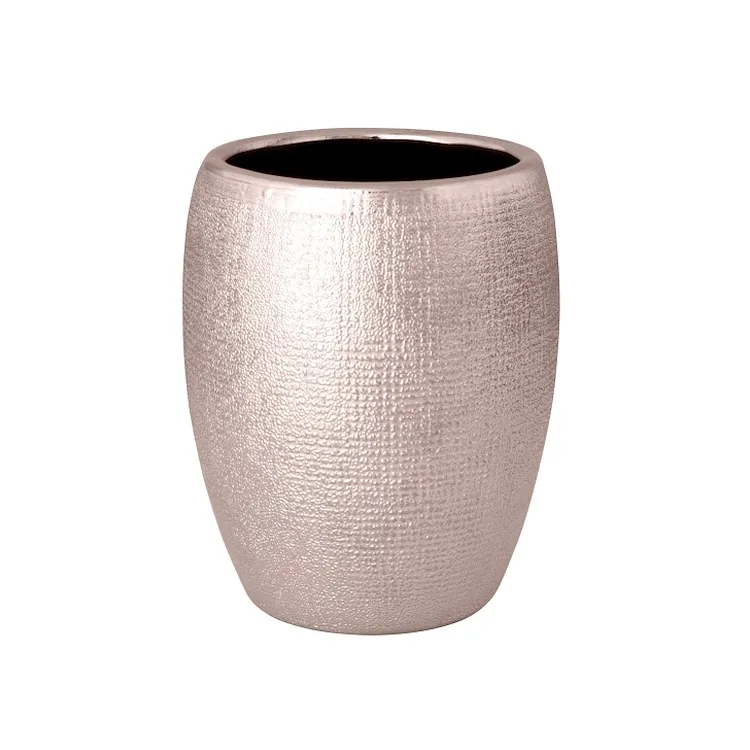 Glitter bicchiere ceramica rosa ramato codice prod: QF2100RA product photo
