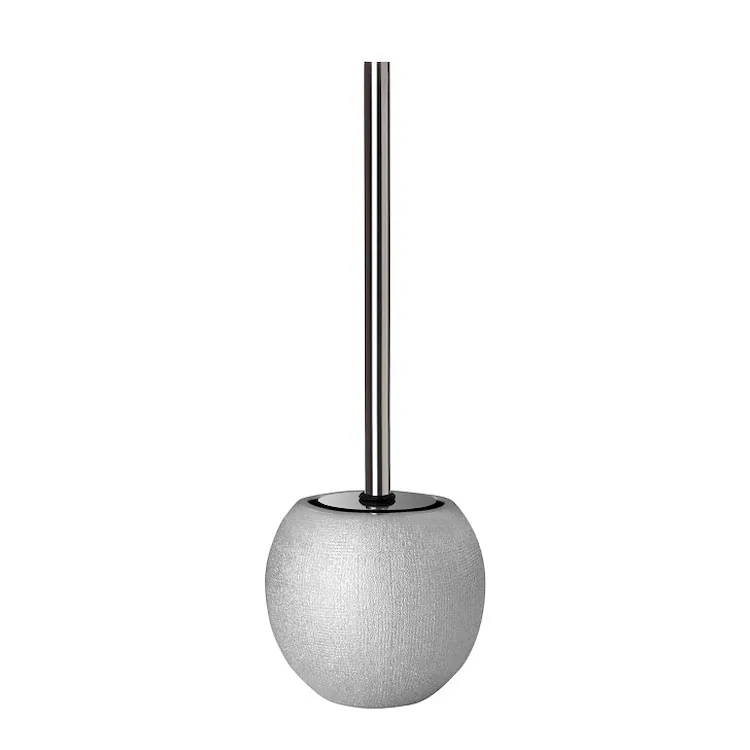 Glitter porta scopino da appoggio in ceramica argento codice prod: QF2140AS product photo