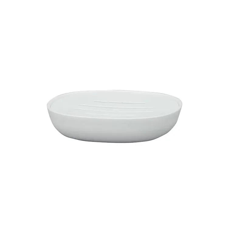 Kibik porta sapone da appoggio in plastica bianco codice prod: QG2110WW product photo