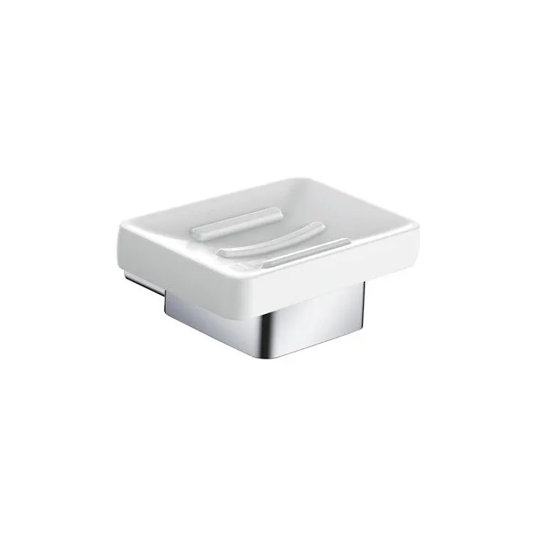 Leaf porta sapone a parete in ceramica bianco codice prod: A206110AS product photo