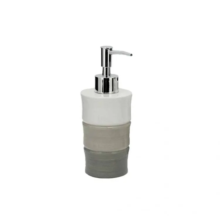Mystique dispenser sapone da appoggio in ceramica bianco e grigio codice prod: A101120ICE000 product photo