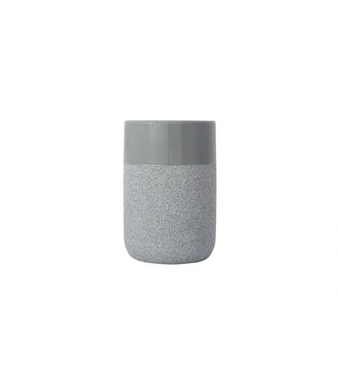 Rock bicchiere da appoggio in ceramica grigio codice prod: QG3100GR product photo