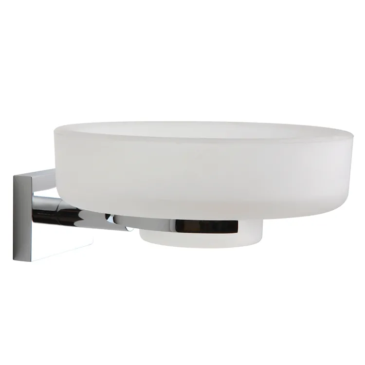 Smart porta sapone a parete in vetro satinato codice prod: A74110CR21CA product photo