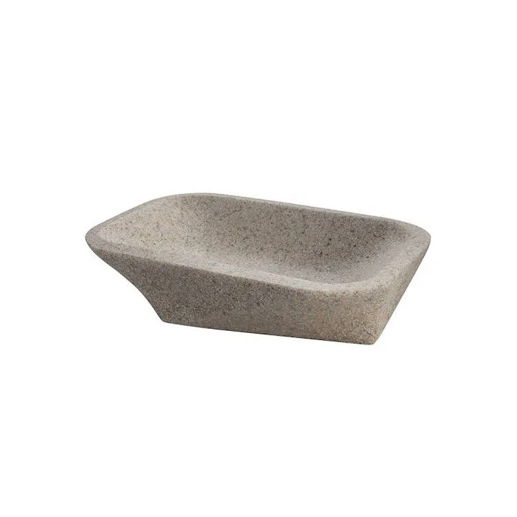 Stone porta sapone da appoggio in resina marrone codice prod: A102110IMP000 product photo