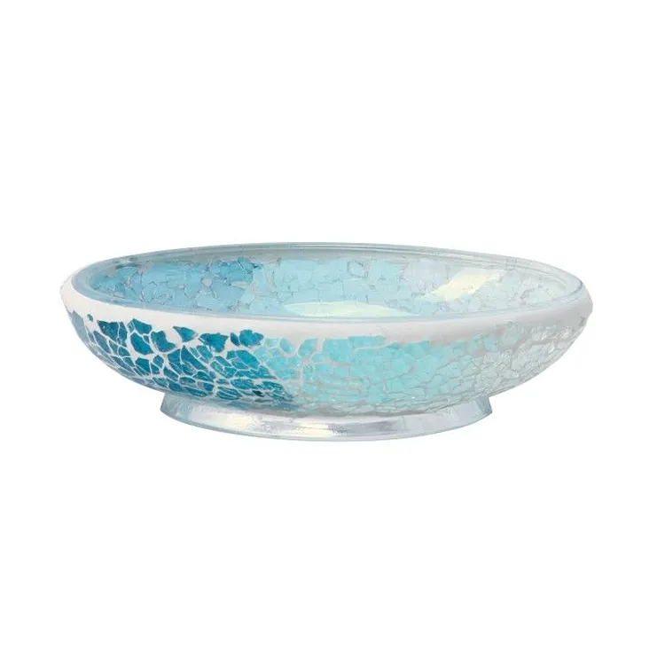 Summer porta sapone da appoggio in vetro blu codice prod: QF7110AZ product photo