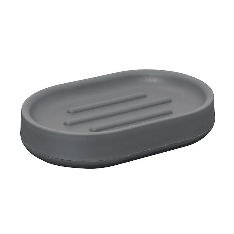 Tower porta sapone da appoggio in plastica grigio codice prod: QF1110GR product photo
