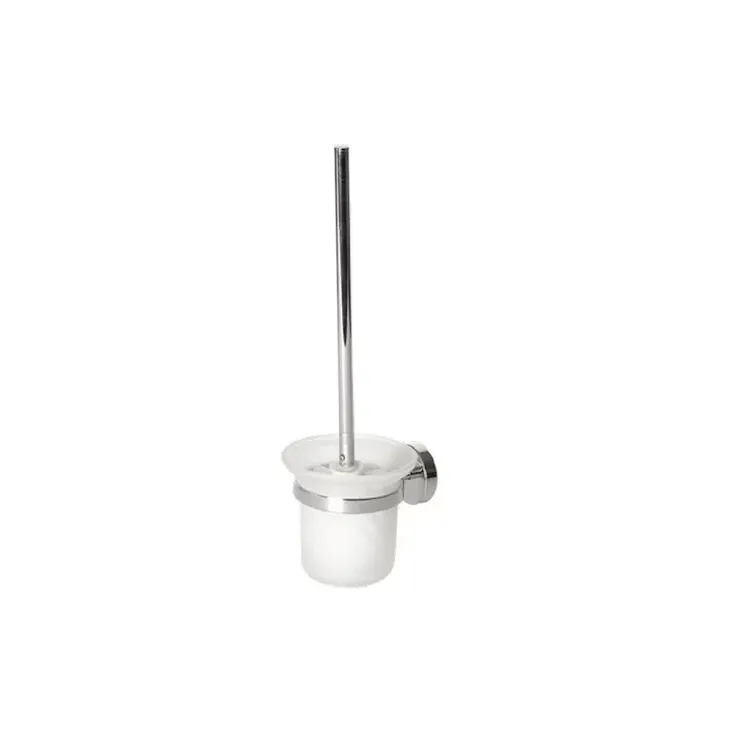 Xeno porta scopino a parete in vetro satinato base cromata codice prod: A203140CR product photo