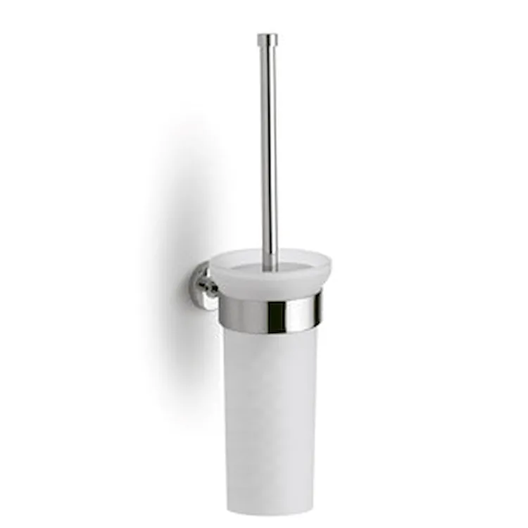 VASO SCOPINO VETRO Bertocci vaso in cristallo satinato, attacco parete e scopino non inclusi codice prod: 107 7064 0000 product photo