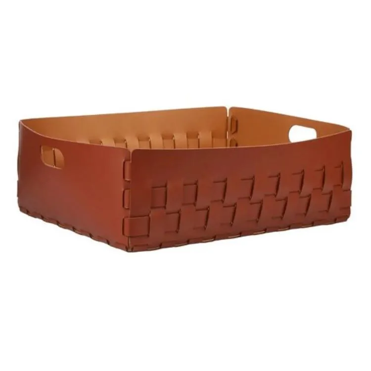 Adj porta oggetti 60x50 cognac e bordeaux codice prod: BADJ104-0930 product photo