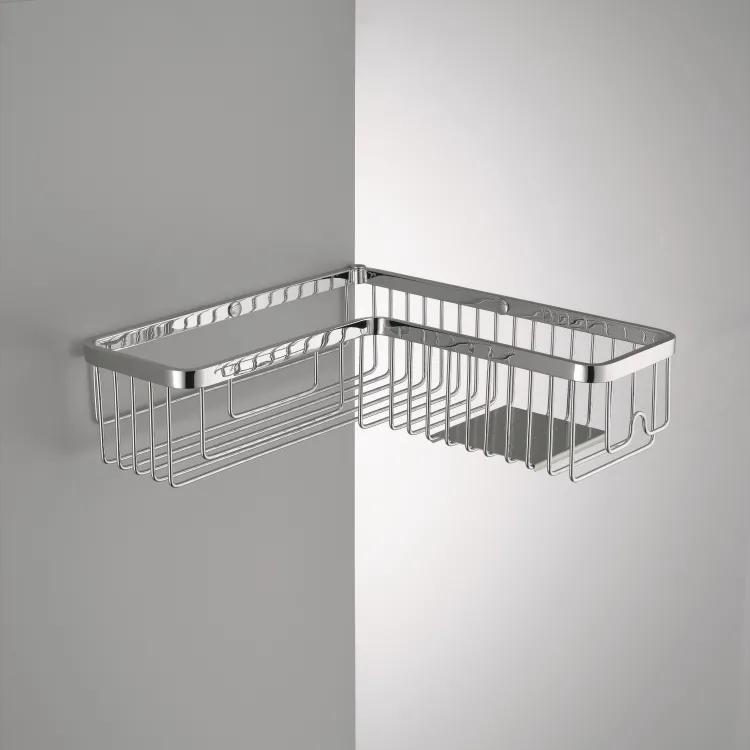 Angolare semplice con ripiano inox cromato codice prod: B96140CR product photo