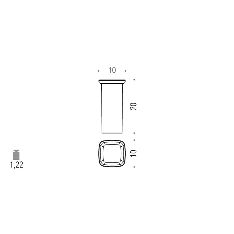 B32500 scopino vetro acidato natur codice prod: B32500-VAN product photo