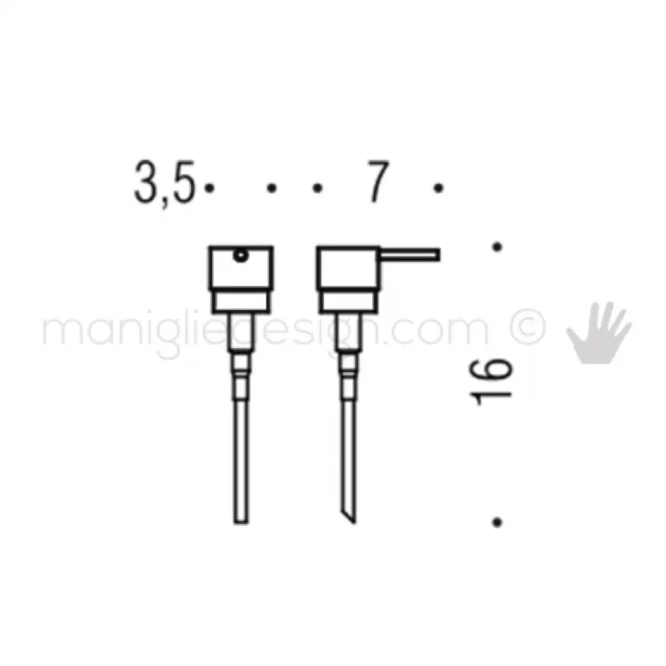 Basic Q dispenser sapone da appoggio cromato codice prod: B93780CR product photo