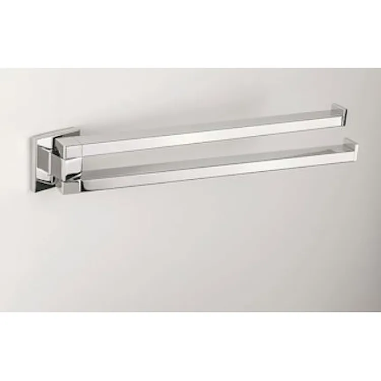 Basic Q porta salviette 33,4 cm doppio a snodo cromato codice prod: B37120CR product photo