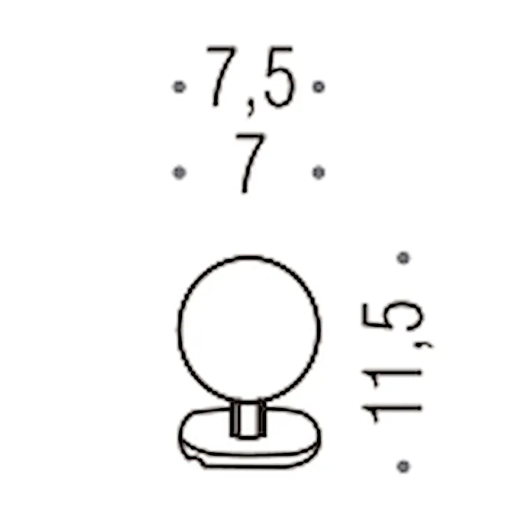 Contract supporto a muro ad anello cromato codice prod: B99990CR product photo